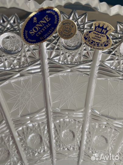 Фруктовница на ножке снежинка