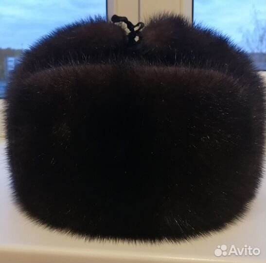 Норковая шапка мужская ушанка
