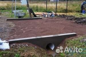 Заезд на участок через канаву