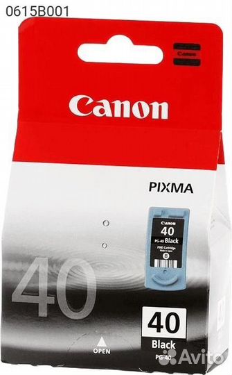 0615B001, Картридж Canon PG-40BK Струйный Черный 400