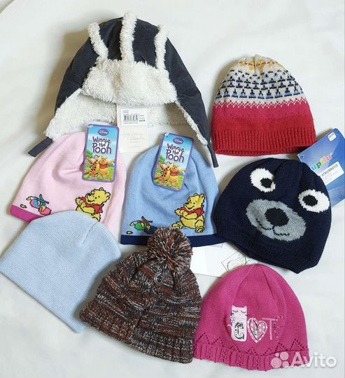 Шапка детская на объём 40-42см/42-44см разные