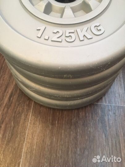 Диск пластиковый для штанги и гантелей Torneo