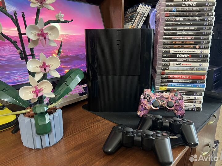 Ps3 Sslim 500gb Прошитая+Игры