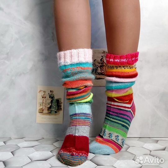 Гольфы вязаные ручной работы