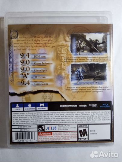 Demons souls ps3 (новая)