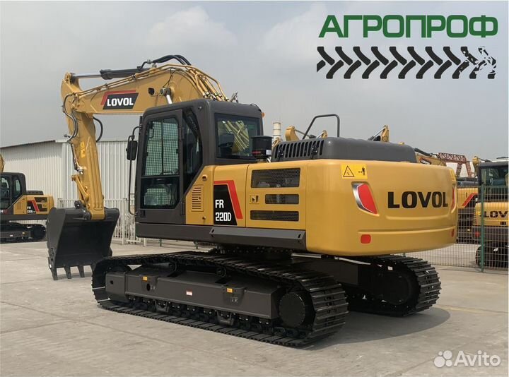 Гусеничный экскаватор Lovol FR220D, 2024