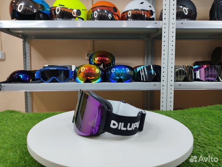 Маска сноубордическая, горнолыжная с магнитной лин