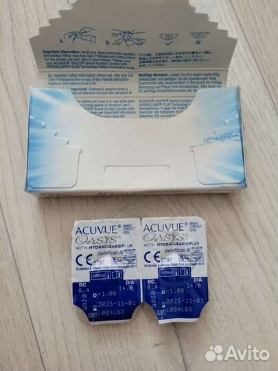 Линзы контактные acuvue oasys двухнедельные