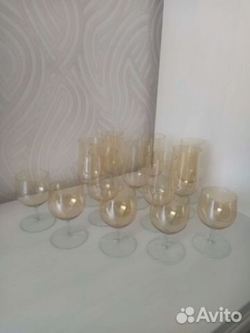 Фужеры бокалы цветное стекло СССР