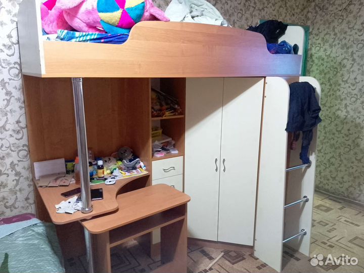 Кровать чердак бу с матрасом