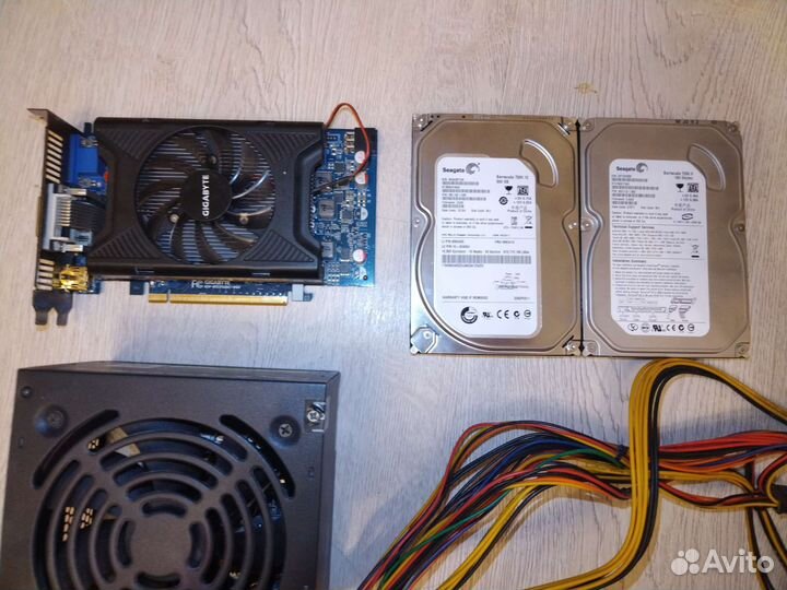 Видеокарта, Блок питания, Жёсткий диск HDD
