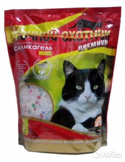 Наполнитель Ночной Охотник премиум силикагель микс