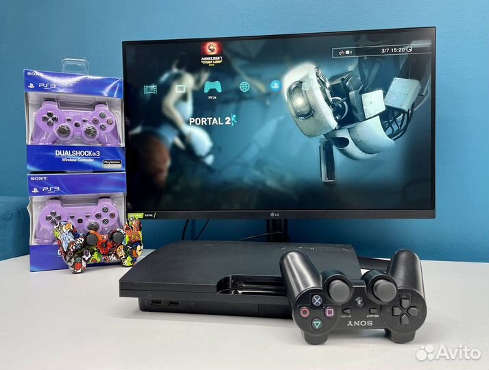 Игровая приставка PS3 Slim 500Gb прошитая Hen