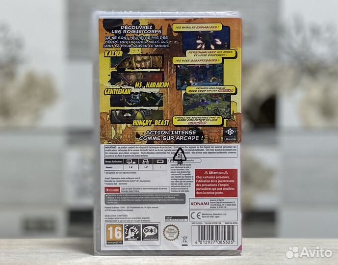 Contra Rogue Corps Nintendo Switch Новый Картридж