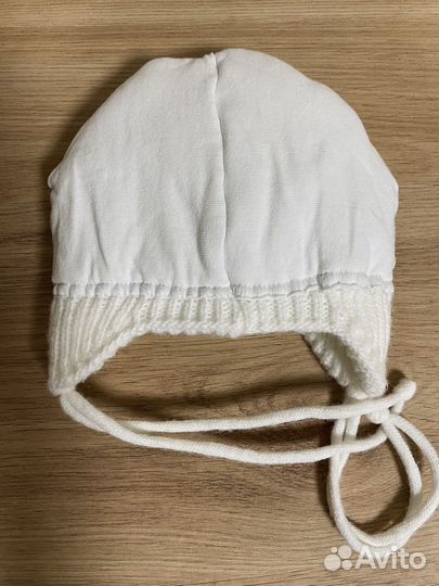 Шапка зимняя для девочки 0-4 месяца