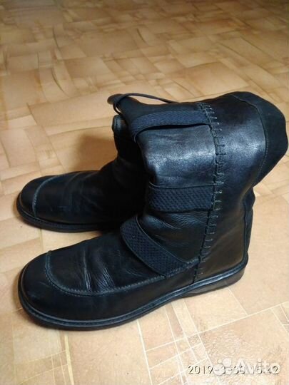 Сапоги кожаные