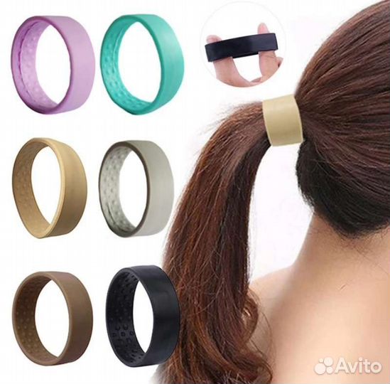 Силиконовая гибкая заколка для волос