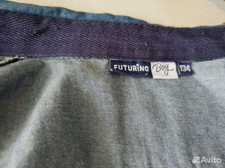 Рубашка джинсовая р.134