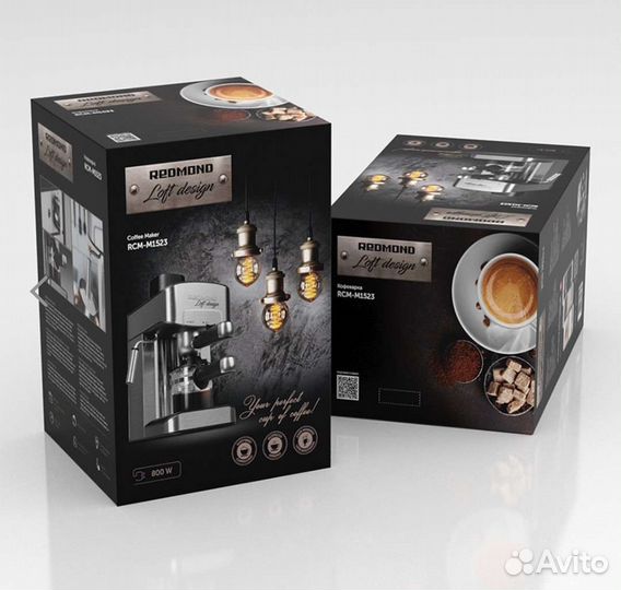 Кофеварка рожковая redmond RCM-M1523