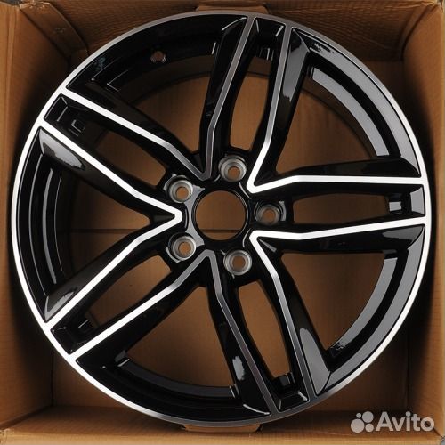 Литые Диски R17 5*112 Black Machined Face