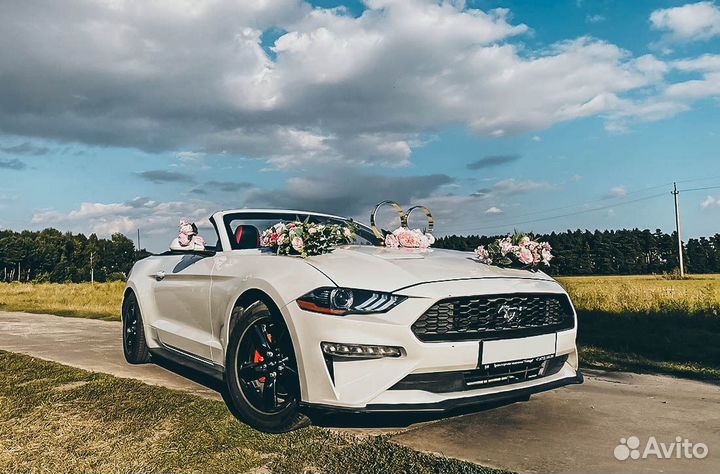 Авто на свадьбу. Кабриолет Ford Mustang