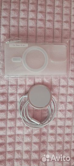 Чехол и беспроводная зарядка для iPhone 13 pro