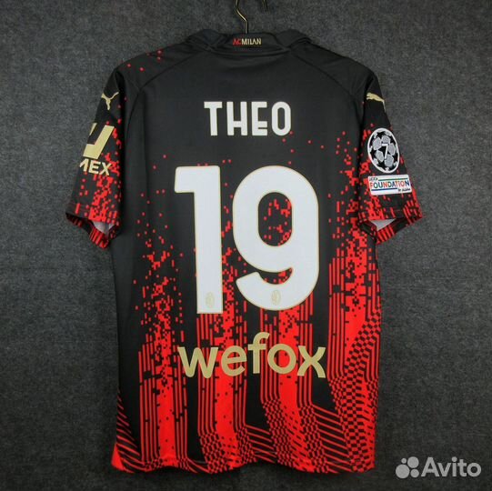 Футболка игровая фанатская Милан сезон 22/23