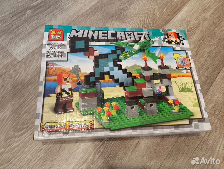 Набор конструкторов (Лего) Minecarft 4 шт в наборе