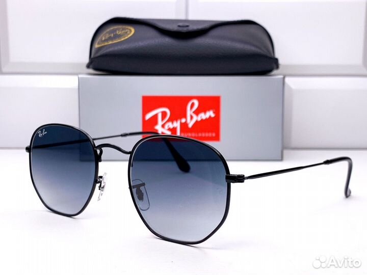 Очки Ray Ban 3548 N Hexagonal Голубой Градиент