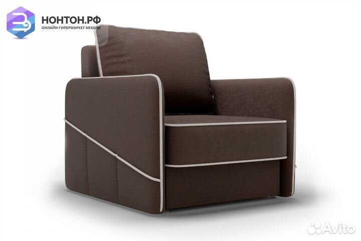 Кресло еврокнижка Энерджи коричневое