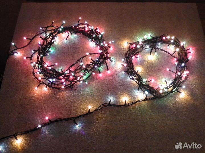 Гирлянда 140 ламп, 5 метров, цветная, 8 режимов