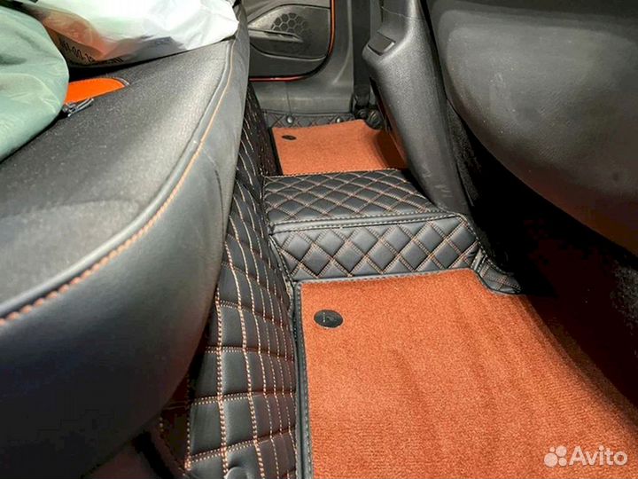 3D коврики из экокожи Land cruiser