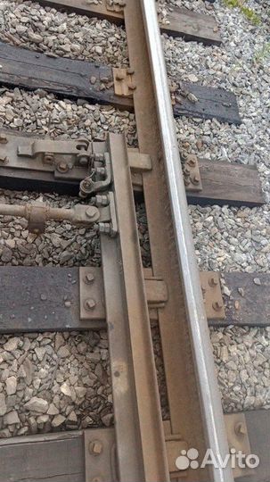 Стрелочный перевод 1/9 на деревянных шпалах б/у