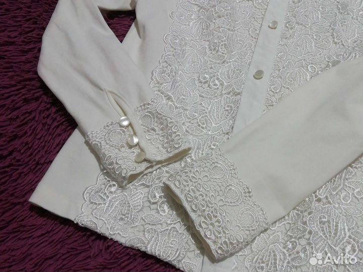 Школьная блузка для девочки 128р-р