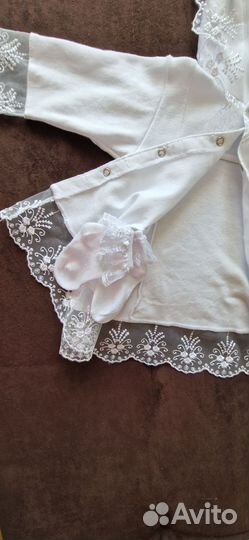 Рубашка для девочки крестильная