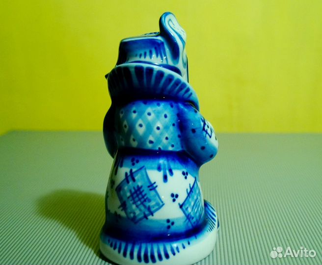 Гжель Собака Охранник Фарфор Фигурка