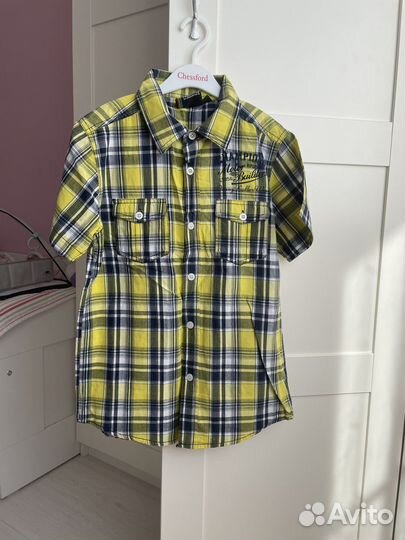 Рубашки с коротким рукавом сорочки в клетку