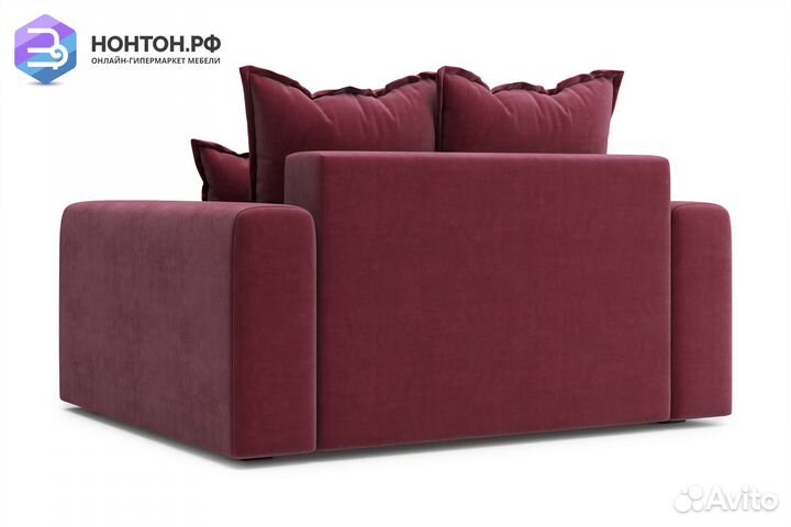 Кресло тик-так Омега бордовое