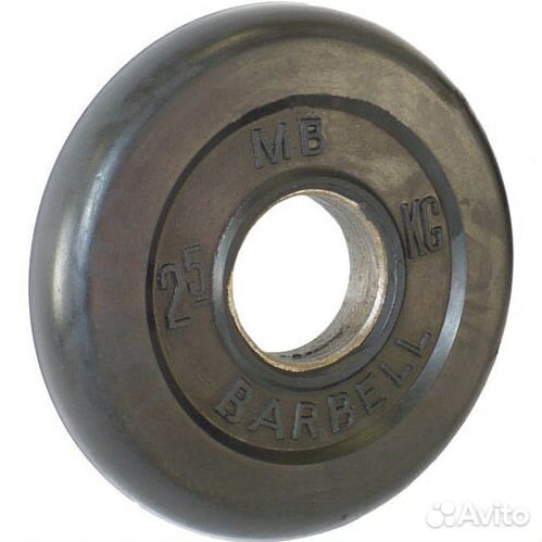 Диск обрезиненный черный MB Barbell D51мм