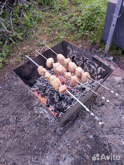 Кастровая чаша с решёткой гриль