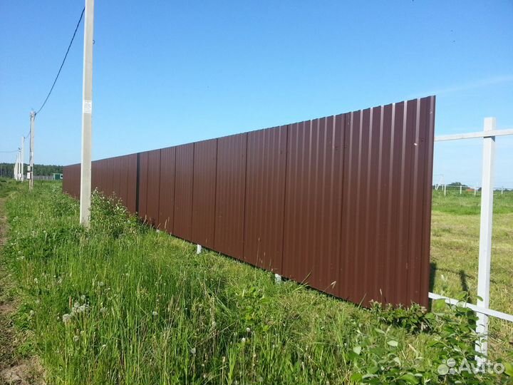 Заборы из профнастила