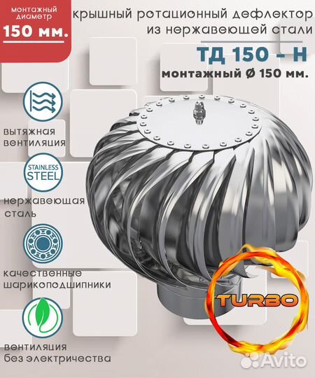 Турбодефлектор тд 150н