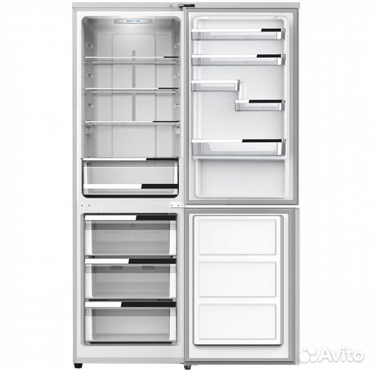 Холодильник hi hfdd019560si серый