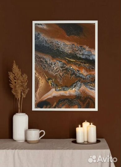 Картина флюид арт