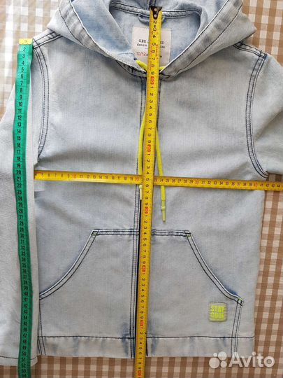 Джинсовая куртка рост 140