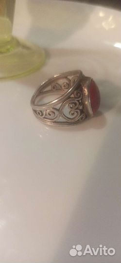 Серебряное кольцо СССР 875 проба