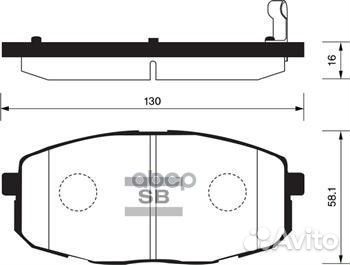 Колодки тормозные hyundai i30 07/KIA ceed 07