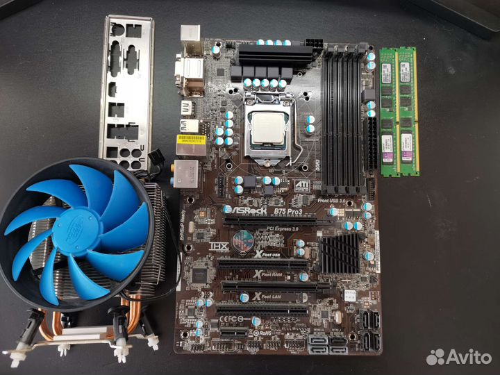 Комплект I5 3470/ B75/ 8Gb / кулер