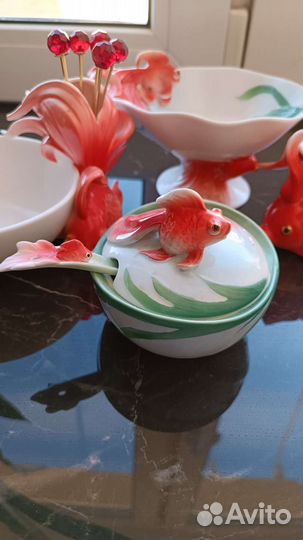 Lefard фарфор, серия Золотые рыбки