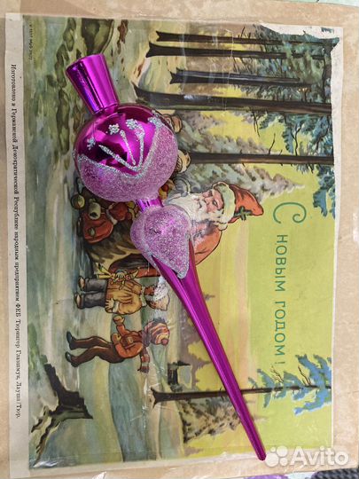 Елочные игрушки стекло